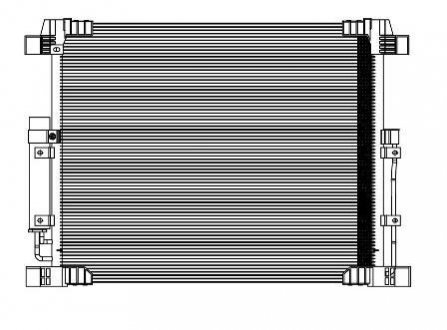 Радіатор кондиціонера (без ресивера) Infiniti FX35/QX70 (08-) LUZAR LRAC 14F0A (фото 1)