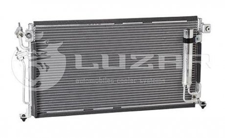 Радіатор кондиціонера Lancer 1.3/1.6/2.0 (03-) АКПП,МКПП з ресивером LUZAR LRAC 1100 (фото 1)