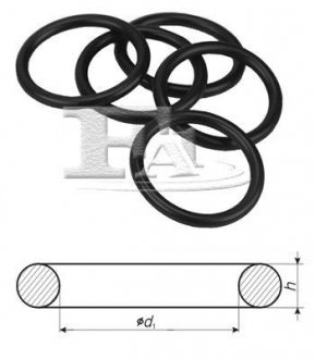 Уплотнительное кольцо NBR70 (оринг)21*2.5 для кондиционера(н-р 182.221) FA1 748.020.100 (фото 1)