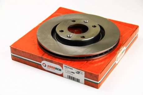 Тормозной диск перед. Berlingo/Partner 01- (-ESP/266мм) GOODREM RM3106 (фото 1)