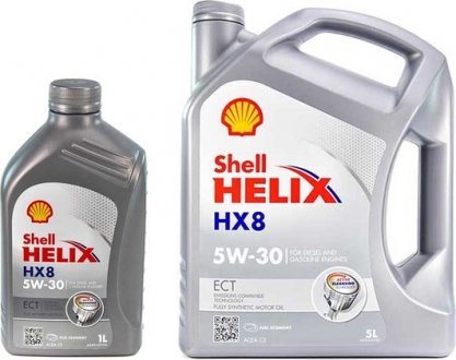 Олія моторна Helix HX8 ECT 5W-30 (1 л) SHELL 550048140 (фото 1)