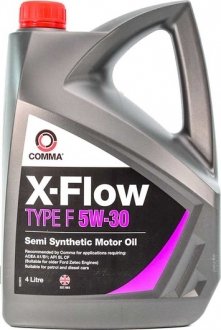 Масло моторне X-Flow Type F 5W-30 (4 л) COMMA XFF4L (фото 1)
