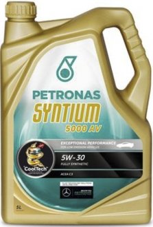Масло моторне Syntium 5000 AV 5W-30 (5 л) Petronas 18135019 (фото 1)