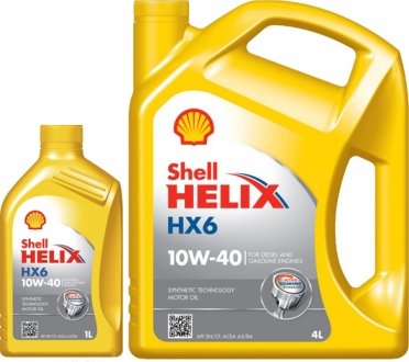 Олія моторна Helix HX6 10W-40 (1 л) SHELL 550039790