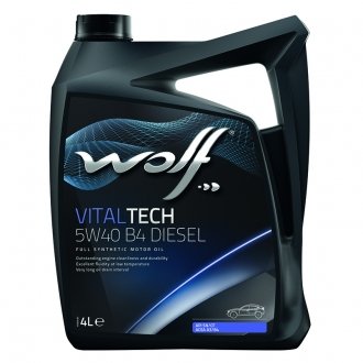 Олія моторна Vitaltech B4 Diesel 5W-40 (4 л) WOLF 8334009