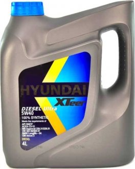 Масло моторное Hyundai / Kia XTeer Diesel Ultra 5W-40 (4 л) Mobis 1041223