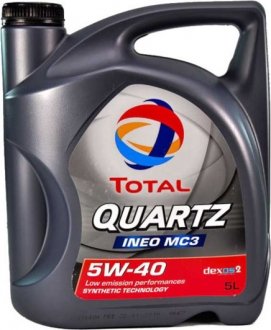 Олія моторна Quartz Ineo MC3 5W-40 (5 л) TOTAL 174777