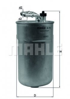 Фильтр топливный MAHLE KL792