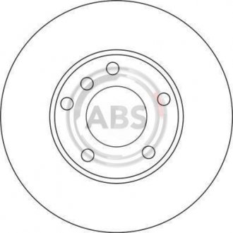 Тормозной диск пер.E39 96-04 A.B.S 17335 (фото 1)