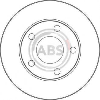Тормозной диск задн. A6 99-05 A.B.S 17056 (фото 1)