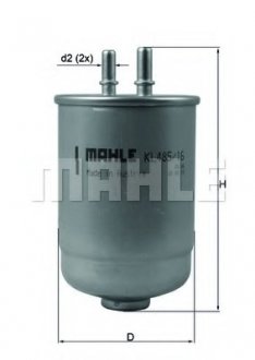 Фильтр топливный MAHLE KL485/16D (фото 1)