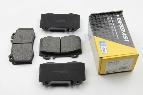 Колодки тормозные дисковые, комплект BREMSI BP2986 (фото 1)