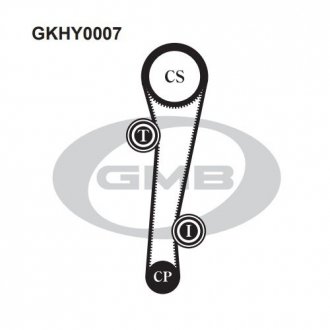 Комплект ремня ГРМ GMB GKHY0007 (фото 1)