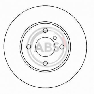 Тормозной диск E30/E34 87-96 (300x10) A.B.S 15766 (фото 1)