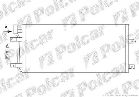 Радиаторы кондиционера POLCAR 9566K8C2 (фото 1)