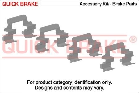 Р/к дисковых тормозов. колодок QUICK BRAKE 109-1742 (фото 1)