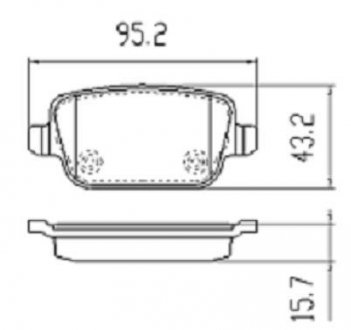 Колодки гальмівні задні FBP-1499 Fremax FBP1499