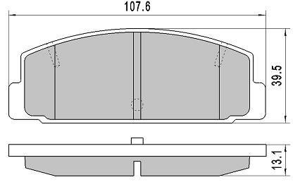 Колодки тормозные задние FBP-1737 Fremax FBP1737 (фото 1)