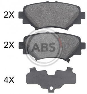 Тормозные колодки дисковые (1 к-т). A.B.S 35032 (фото 1)