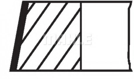 Комплект поршневых колец AUDI "2,4 "98-05 MAHLE 03079N0 (фото 1)