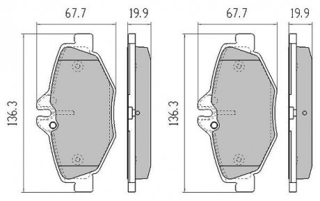 Колодки тормозные передние FBP-1304 Fremax FBP1304 (фото 1)