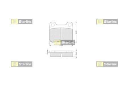 Колодки тормозные дисковые, к-кт. Starline BD S190 (фото 1)