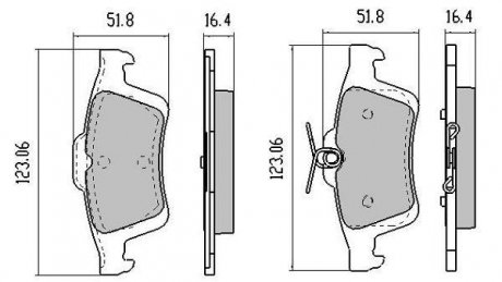 Колодки тормозные задние FBP-1254-01 Fremax FBP125401 (фото 1)