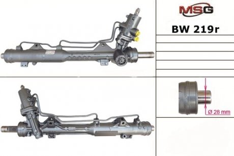 Рулевая рейка с ГУР восстановленная BMW 3 E-90 05- MSG BW219R (фото 1)