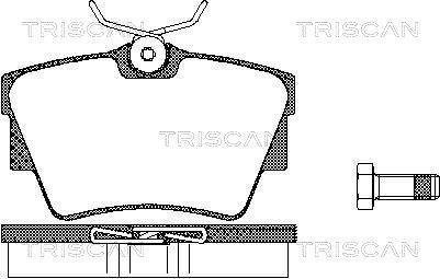 Тормозные колодки для дисковых тормозов TRISCAN 8110 10530