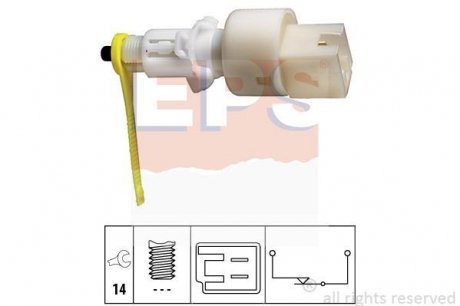 FIAT Выключатель STOP-сигналов (под педаль) Doblo 01- EPS 1.810.153 (фото 1)