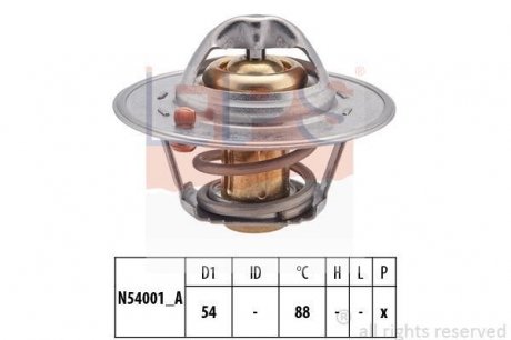 NISSAN Термостат (Made in Italy!) 88C MICRA 1.0,1.3 92- EPS 1.880.202S (фото 1)