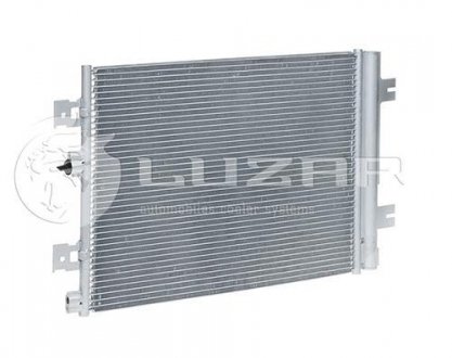 Радиатор кондиционера Logan 1.4/1.6 (08-) АКПП/МКПП с ресивером LUZAR LRAC 0961 (фото 1)