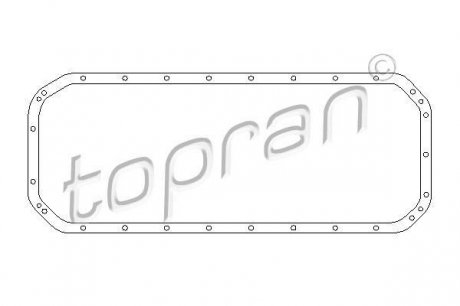 Прокладка масляного поддона BMW 2.4D/TD (M21) 85-; 2.0/2.3/2.5 6 цил. (М20) Topran 500 778 (фото 1)