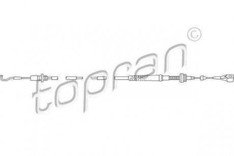 Трос акселератора Topran 109857 (фото 1)