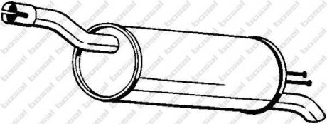 Глушитель задний, 1.3, 1.9 D/JTD BOSAL Bosal Benelux N.V. 148-351