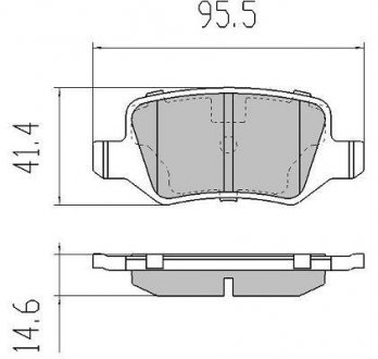 Колодки тормозные задние FBP-1214 Fremax FBP1214 (фото 1)