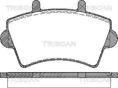 Тормозные колодки для дисковых тормозов TRISCAN 8110 10527 (фото 1)