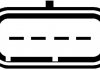 Витратомір повітря (4 конт.) CITROEN NEMO/FORD FIESTA VI 1.4D 01- Hella 8ET009142-111 (фото 2)