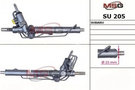 Рулевая рейка с ГУР новая SUBARU Impreza G12 2007-,SUBARU Legacy B13 2003-2009 MSG SU205