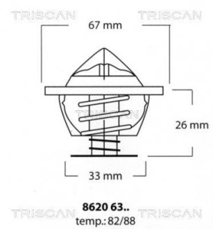 Термостат TRISCAN 86206382 (фото 1)