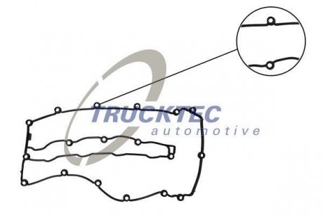 Прокладка кришки TRUCKTEC AUTOMOTIVE 02.10.146 (фото 1)