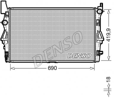 Радиатор основной Denso DRM17114 (фото 1)