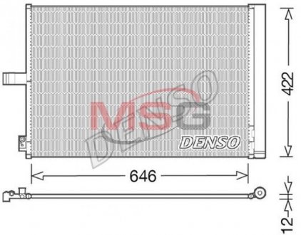 Радиатор кондиционера Denso DCN17027 (фото 1)