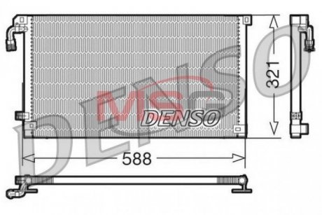 Радиатор кондиционера Denso DCN07004