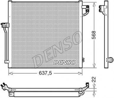 Радиатор кондиционера Denso DCN17058 (фото 1)