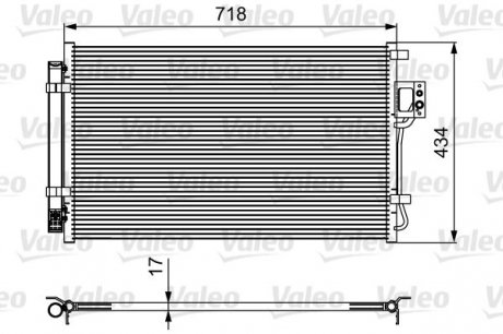 Радиатор кондиционера VALEO 814100 (фото 1)