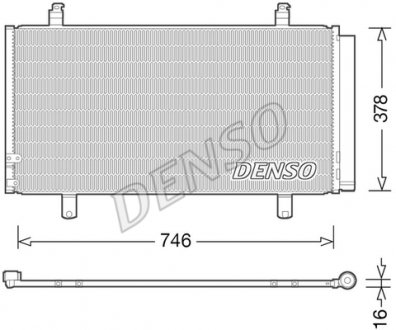 Радиатор кондиционера Denso DCN50048