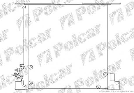 Радиаторы кондиционера POLCAR 5012K8C1 (фото 1)