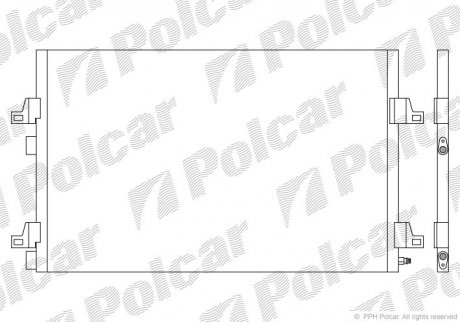 Радіатори кондиціонера POLCAR 6052K8C2