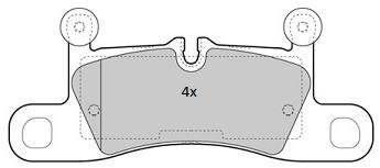 Колодки гальмівні задні FBP-1849 Fremax FBP1849 (фото 1)